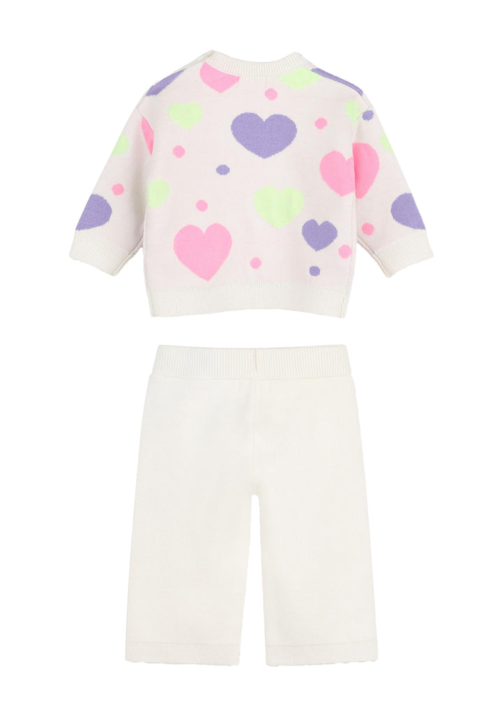 Completo beige per bambina