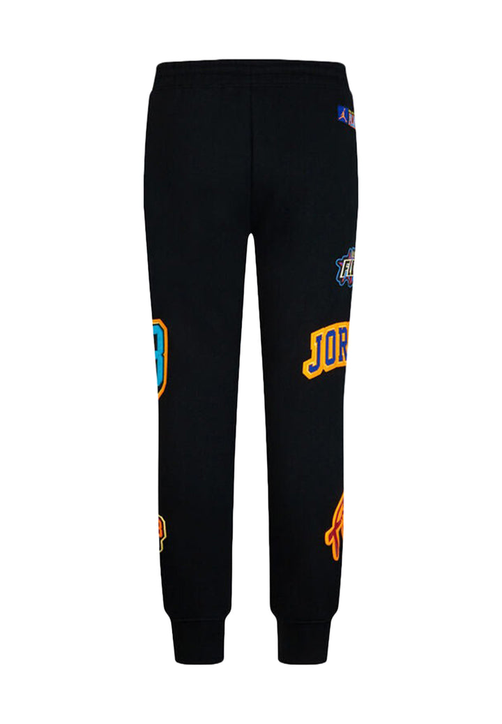 Black fleece trousers for boy