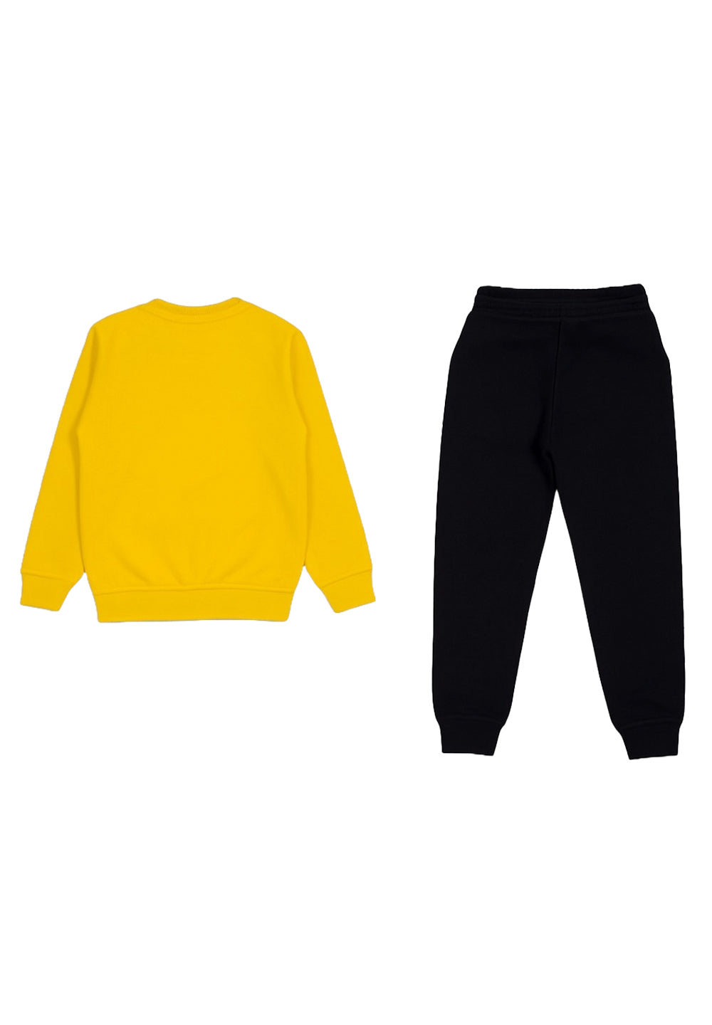 Completo felpa giallo-nero per neonato