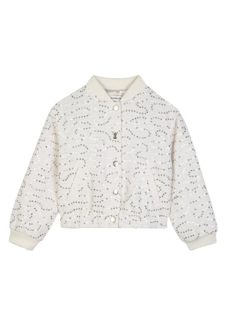 Bomber beige per bambina
