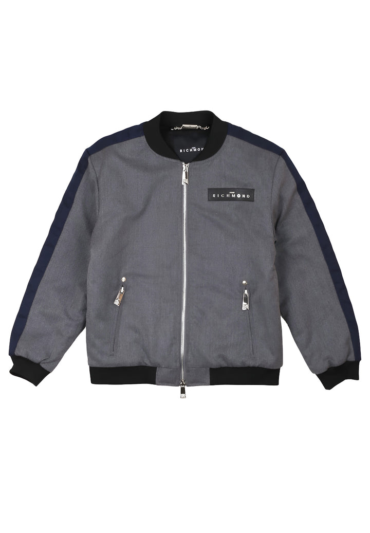 Giubbotto bomber grigio per bambino