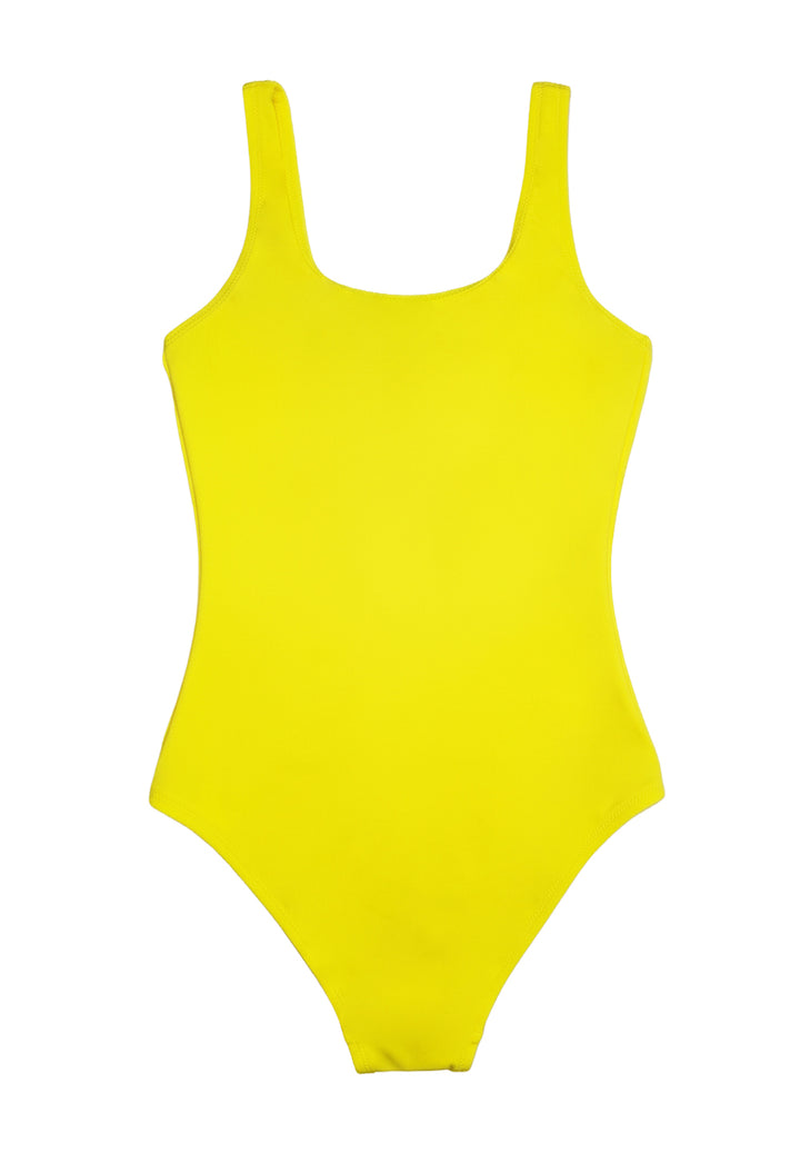 Costume intero giallo per bambina