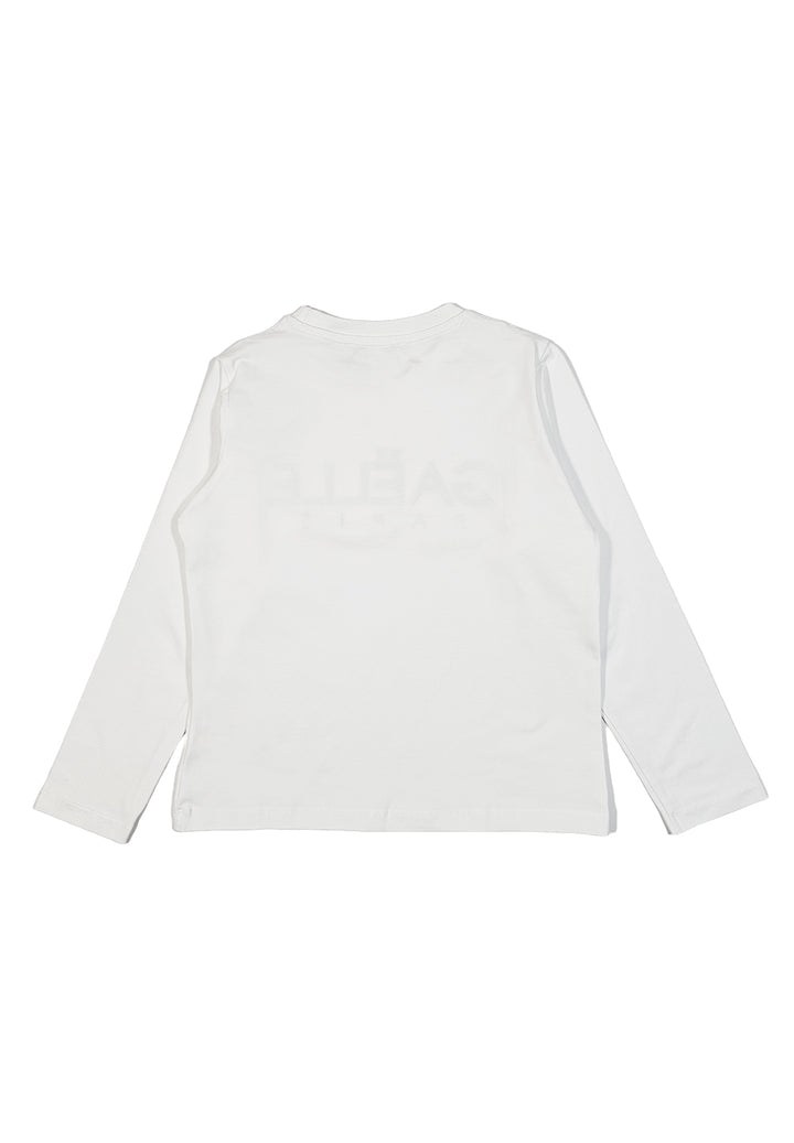 T-shirt bianca per bambina
