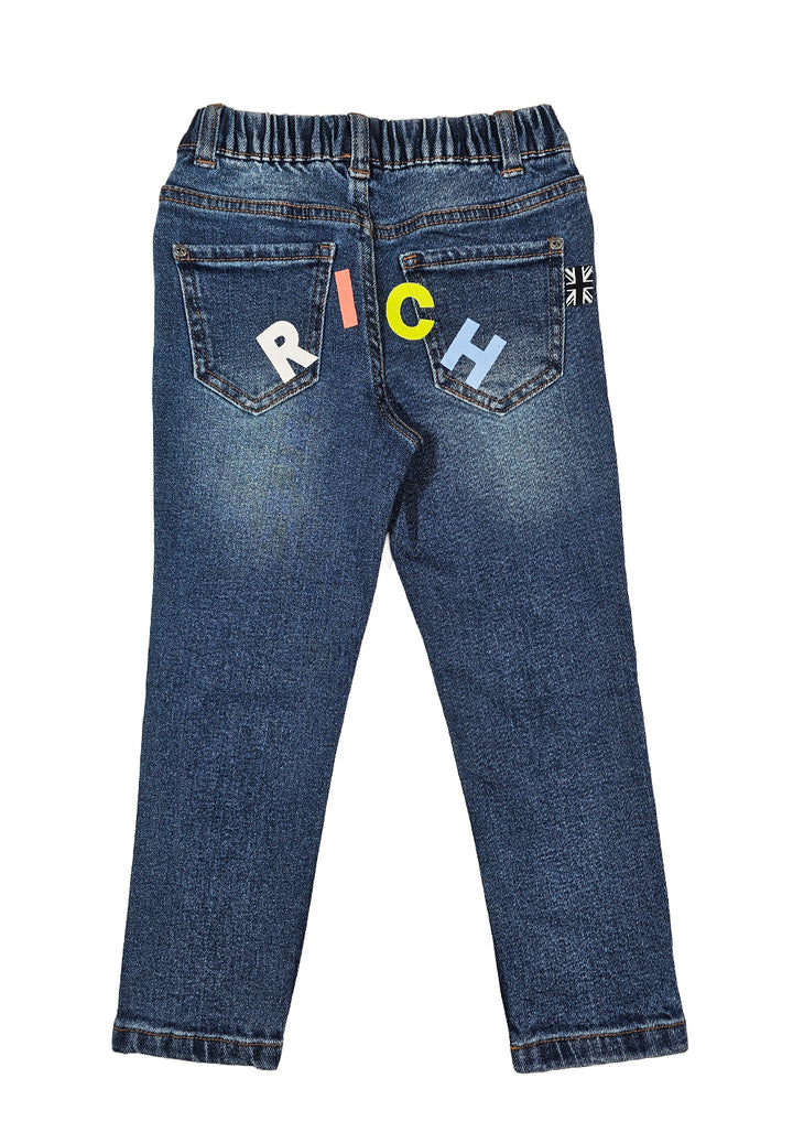 Jeans blu denim per bambino