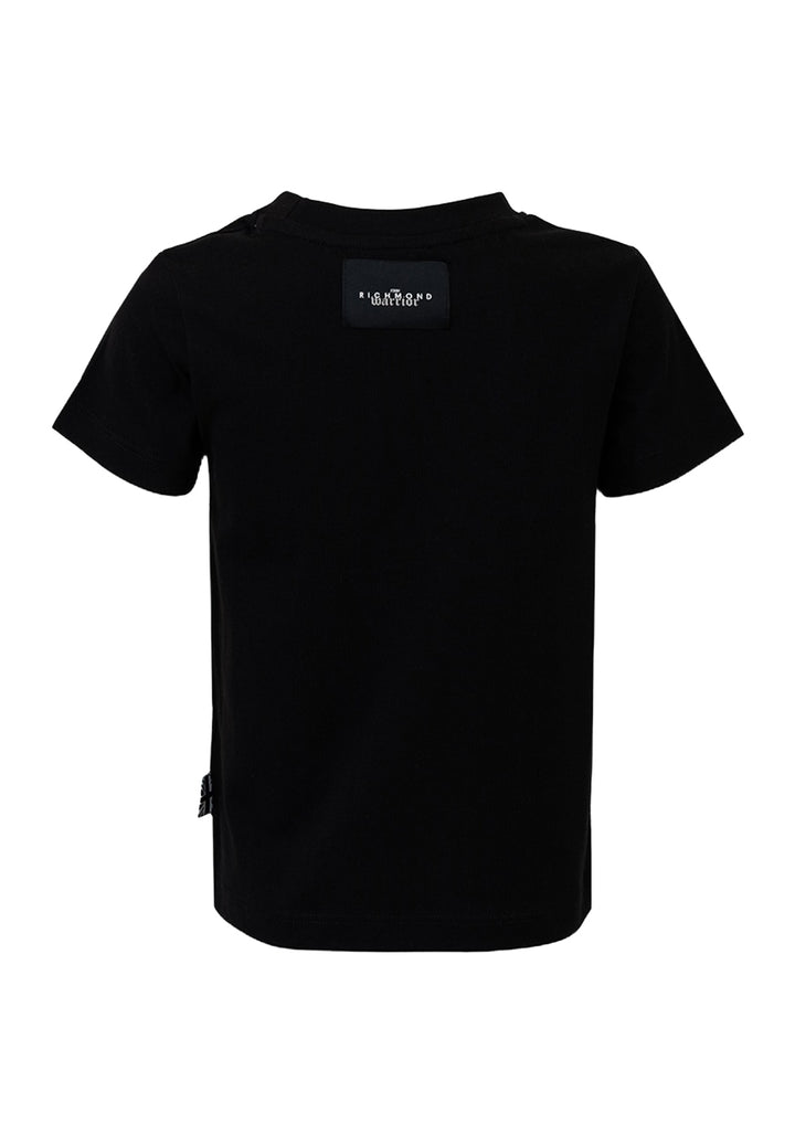 T-shirt bianco-nera per bambino