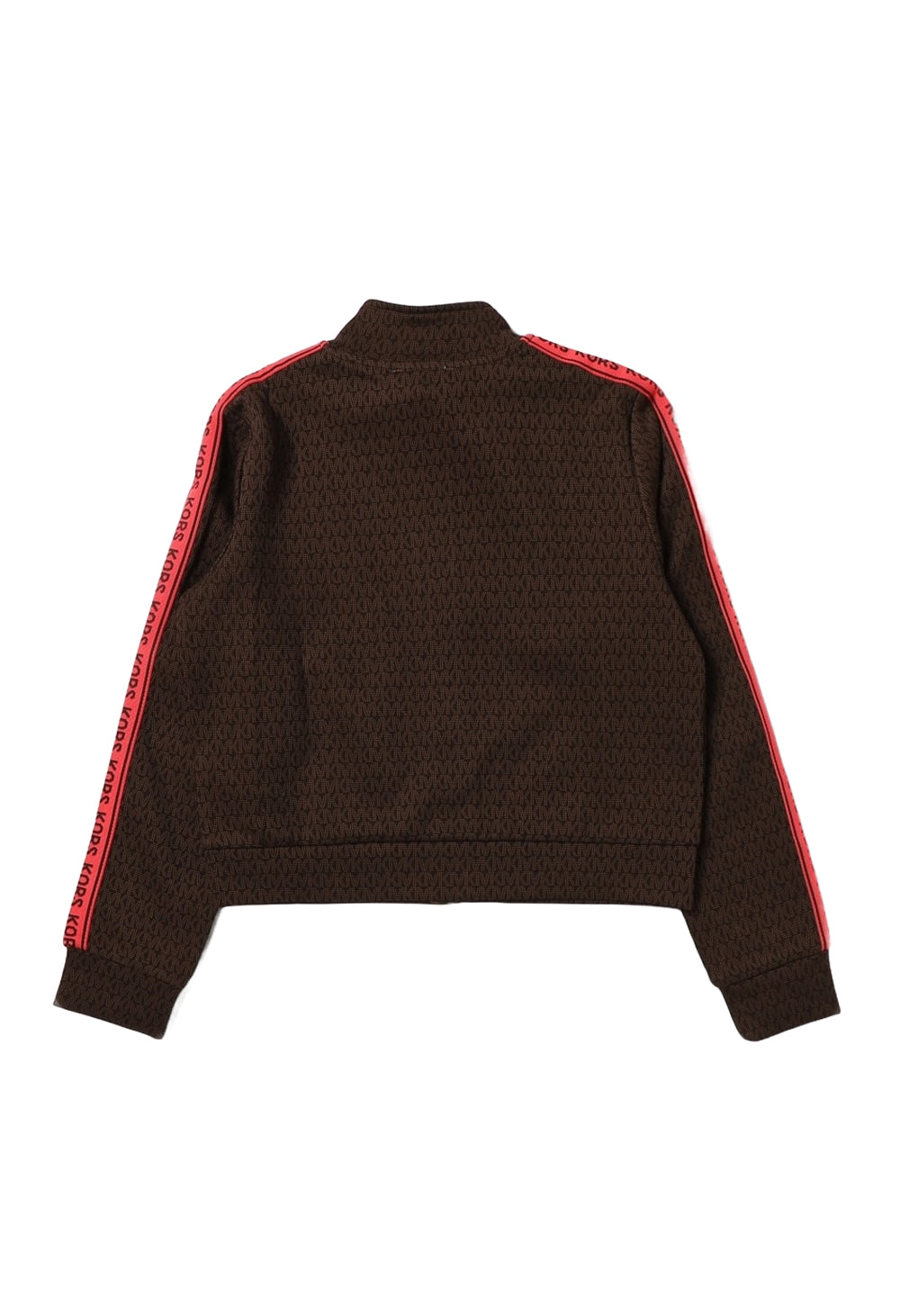 Brown zip sweatshirt for girls