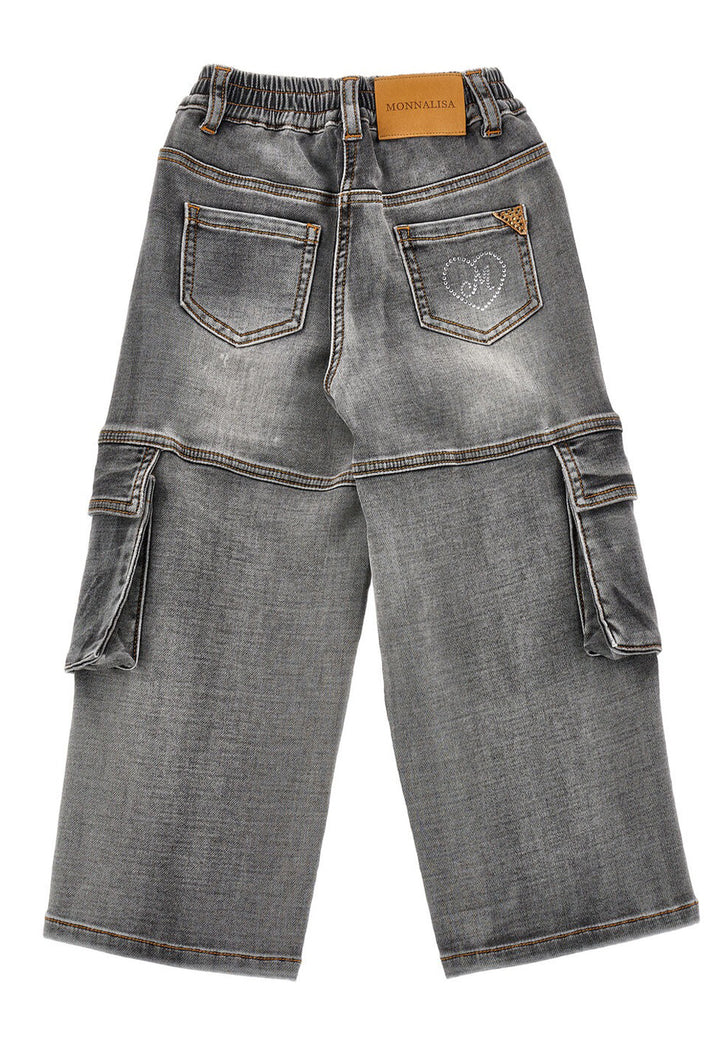 Graue Cargohose für Mädchen
