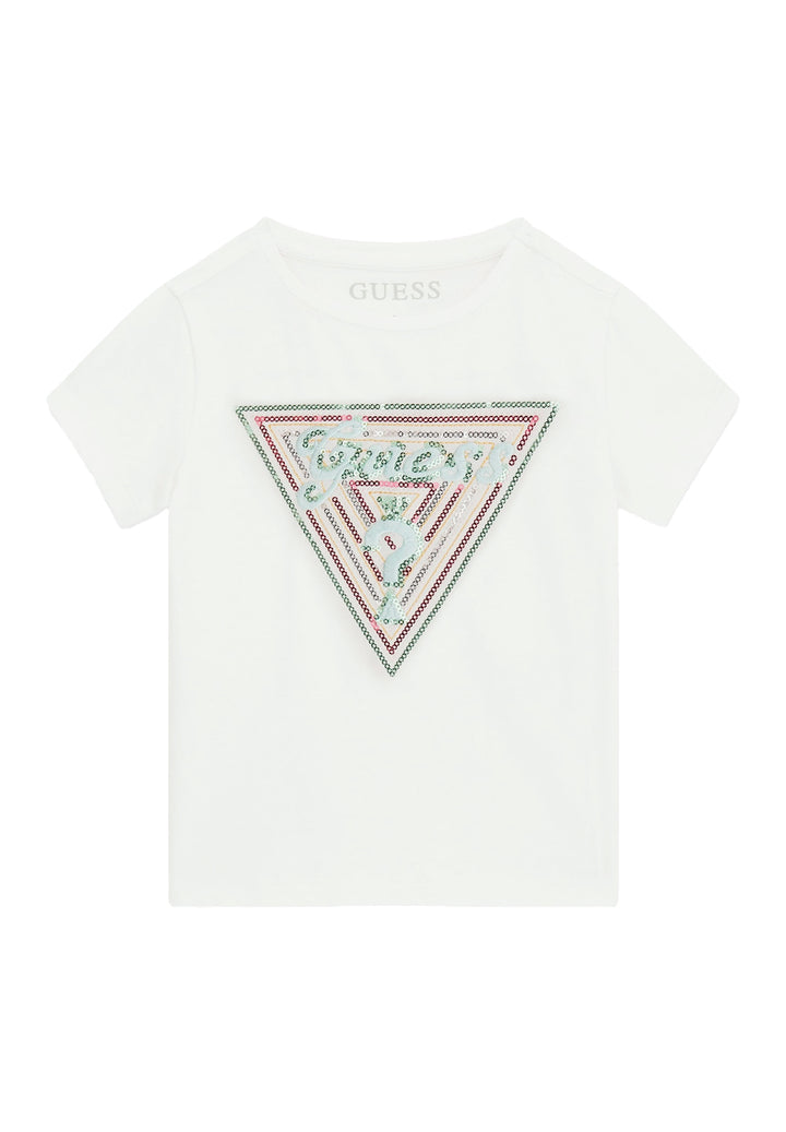 T-shirt bianca per bambina