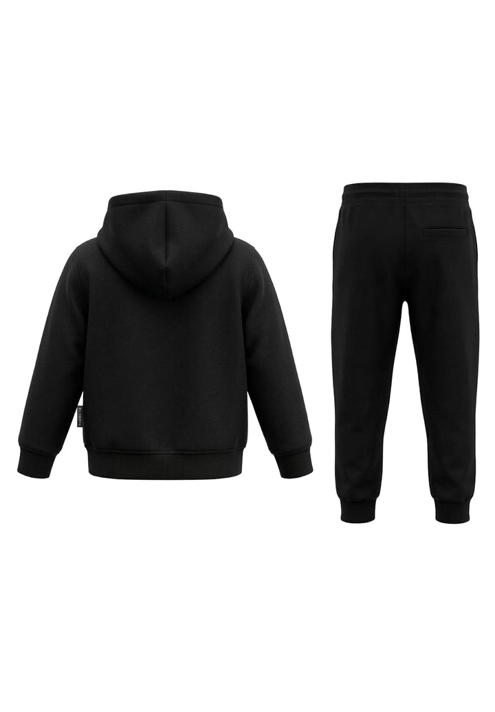 Completo felpa nero per bambino