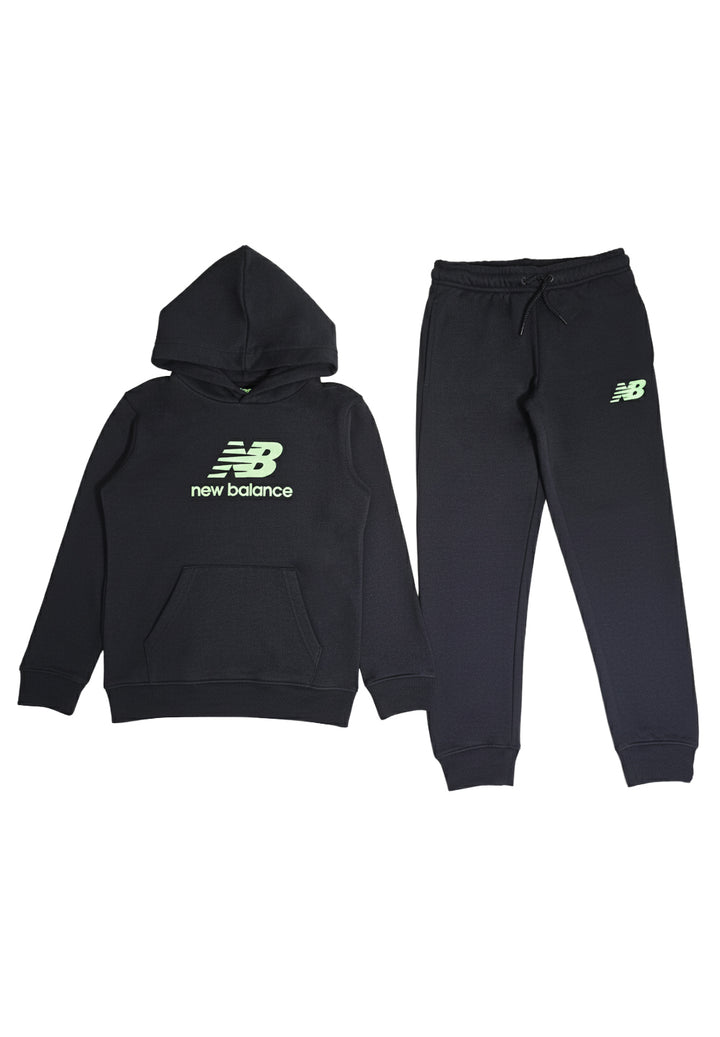 Completo felpa nero per bambino