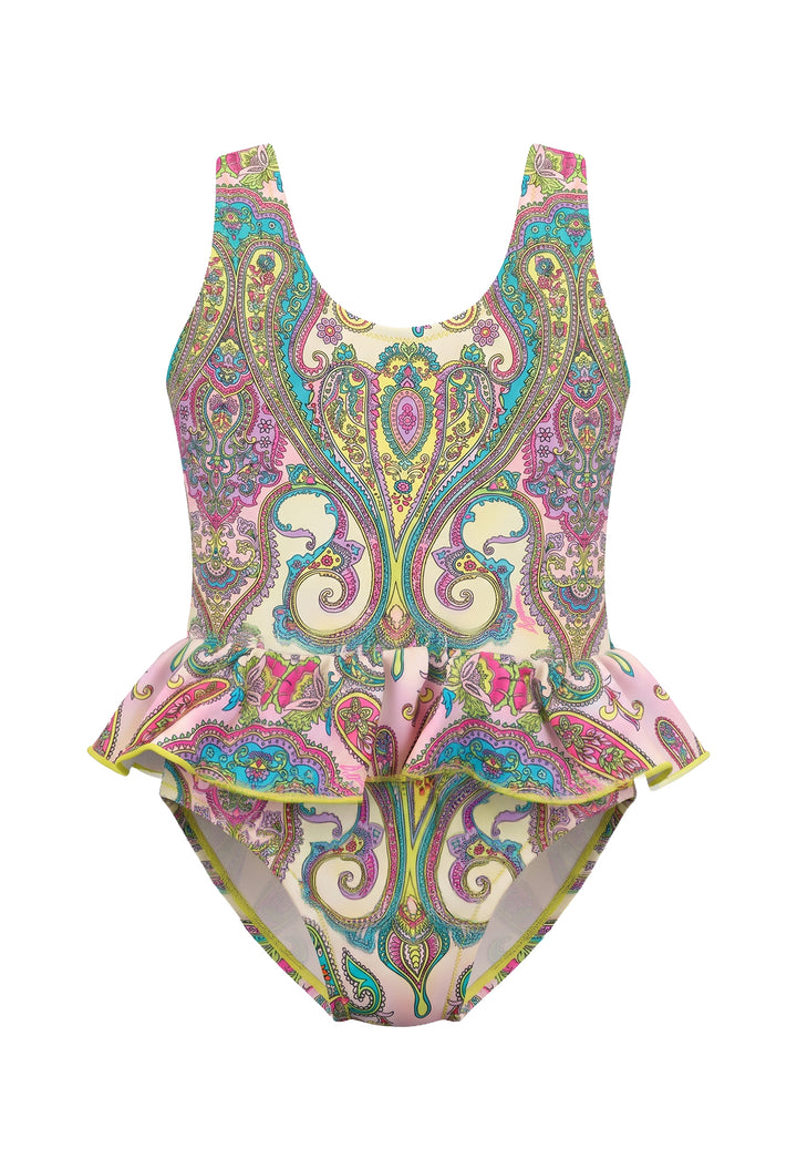 Costume intero multicolor per bambina