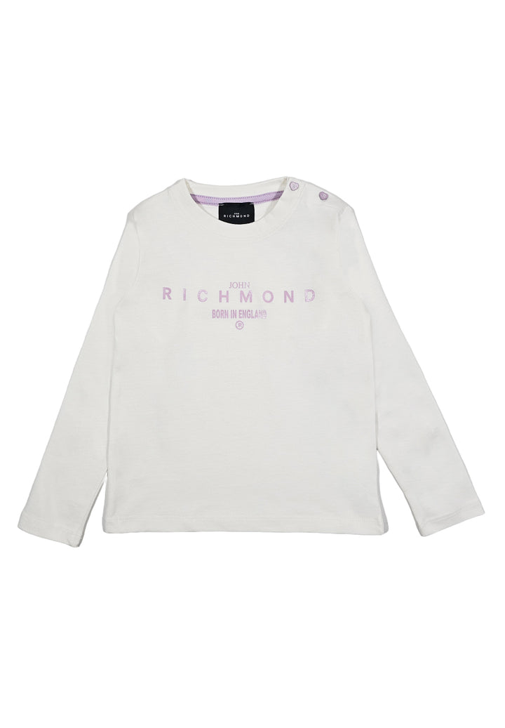 T-shirt bianca per neonata