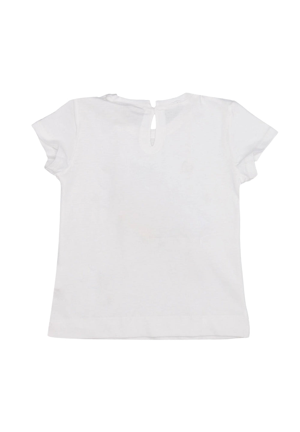 T-shirt bianca per neonata
