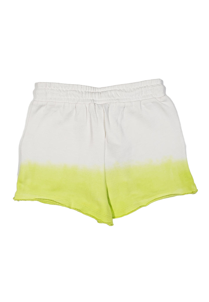 Short felpa bianco-giallo per bambina - Primamoda kids