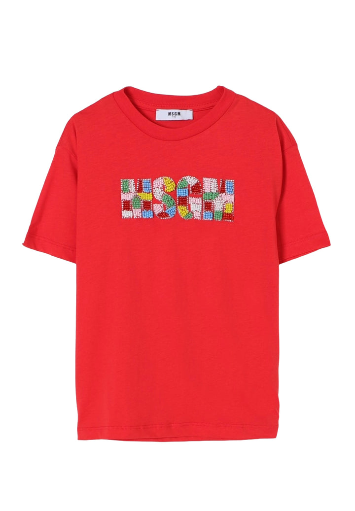 T-shirt rossa per bambina