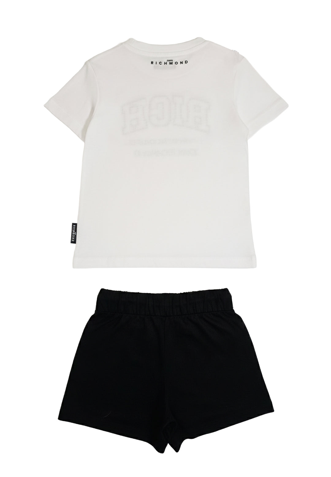 Completo bianco-nero per bambina