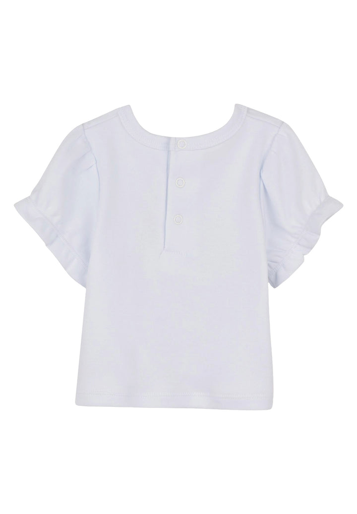 T-shirt bianca per neonata