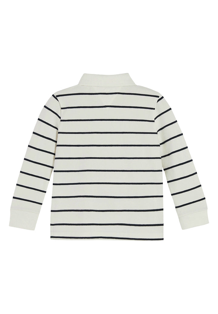 Completo salopette blu denim per neonato