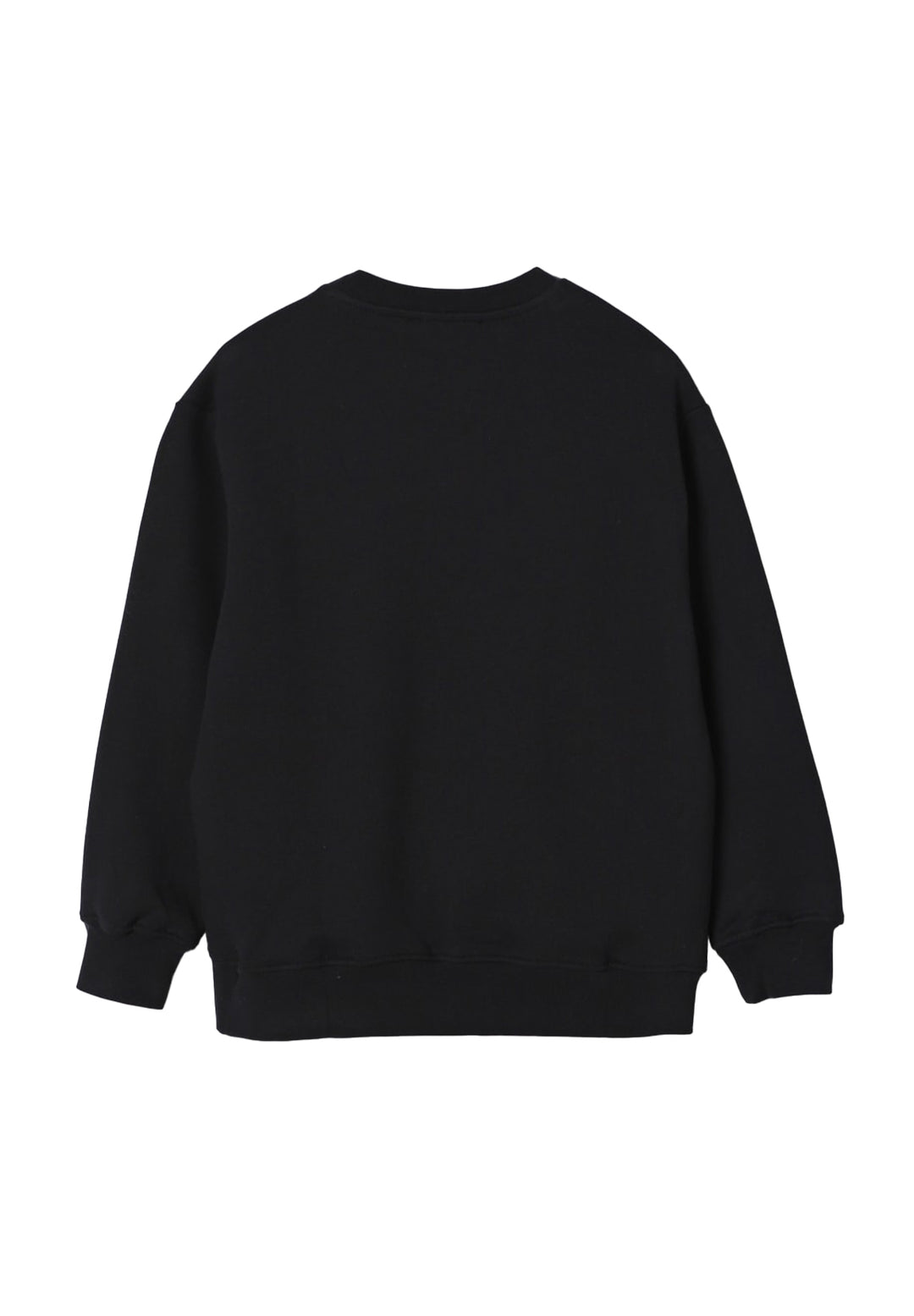 Felpa girocollo nera unisex