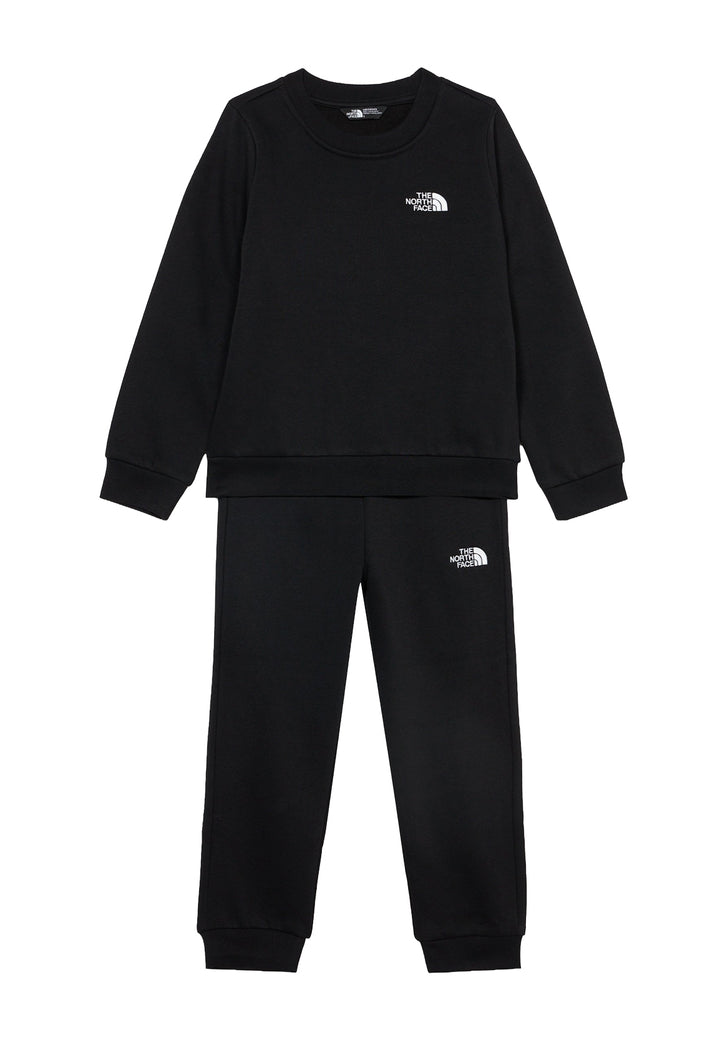 Completo felpa nero per bambino
