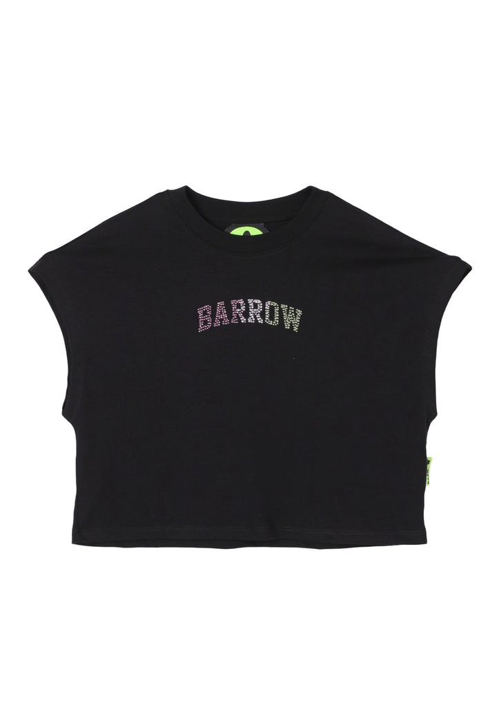 T-shirt nera per bambina