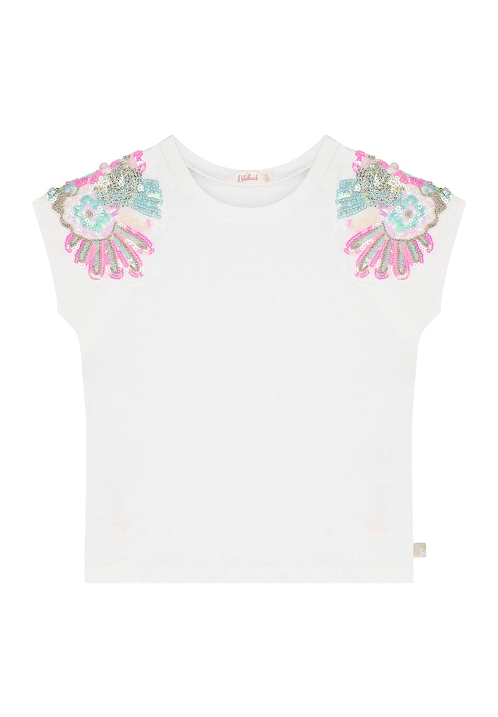 T-shirt bianca per bambina