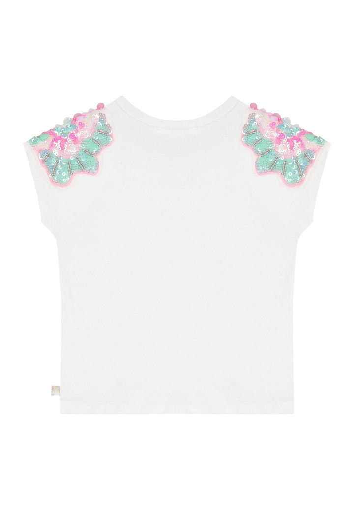 T-shirt bianca per bambina