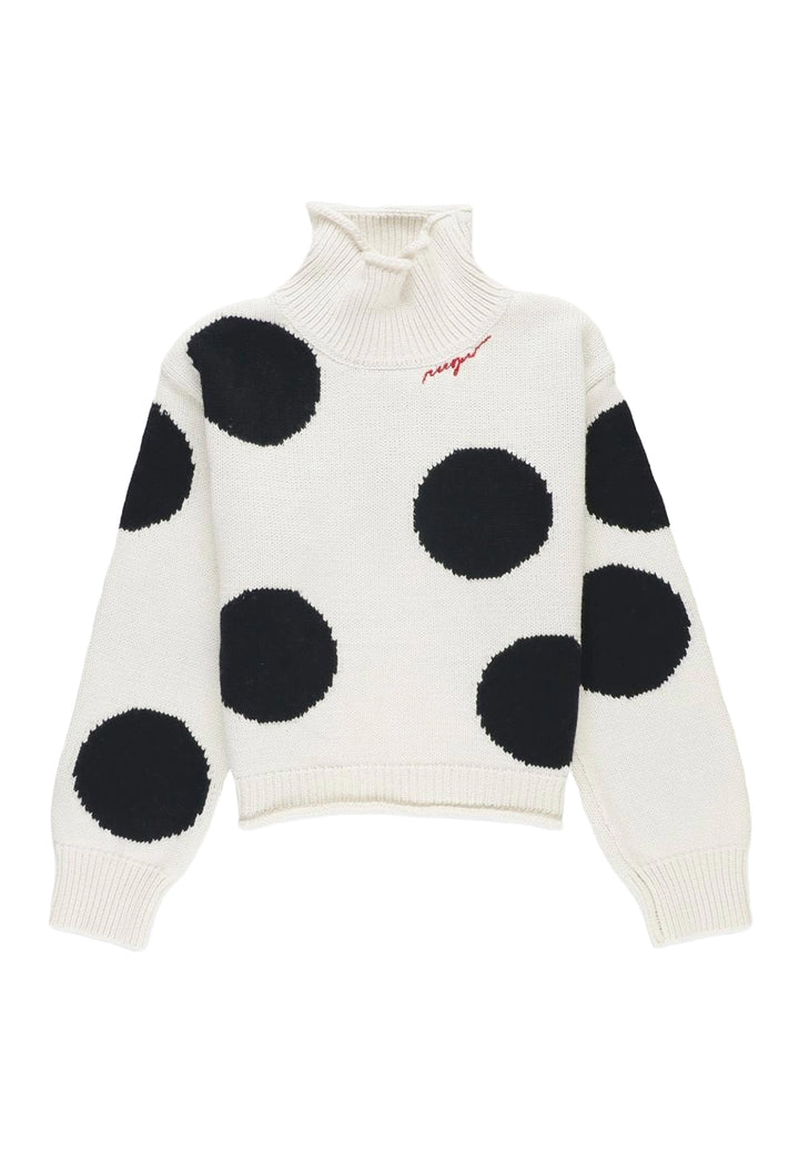 Maglione crema per bambina