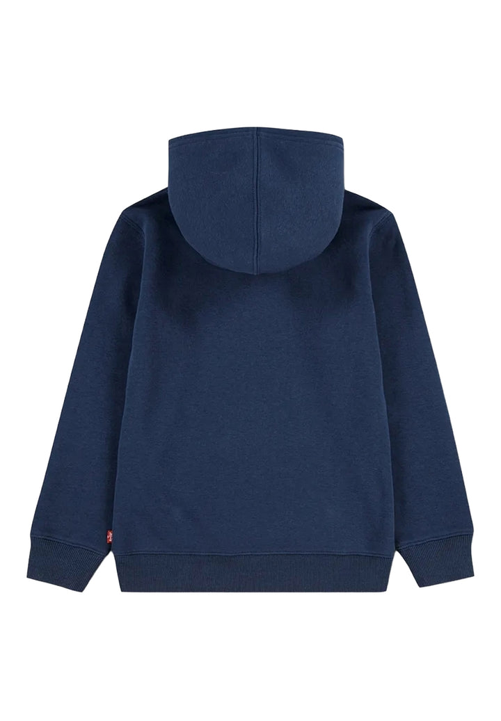 Felpa cappuccio blu per bambino