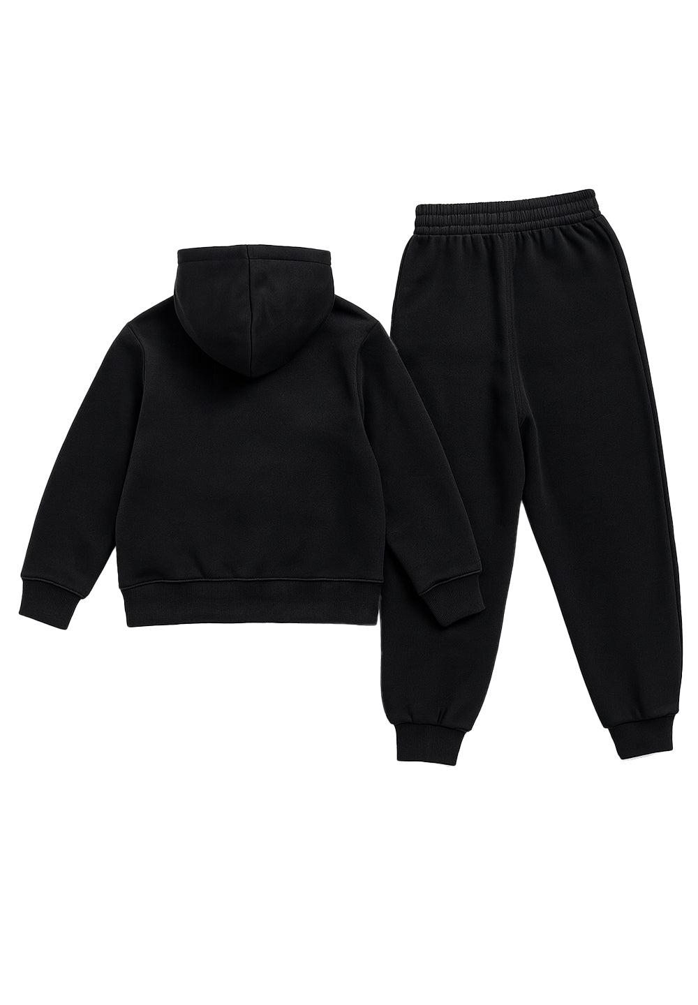 Completo felpa nero per bambino