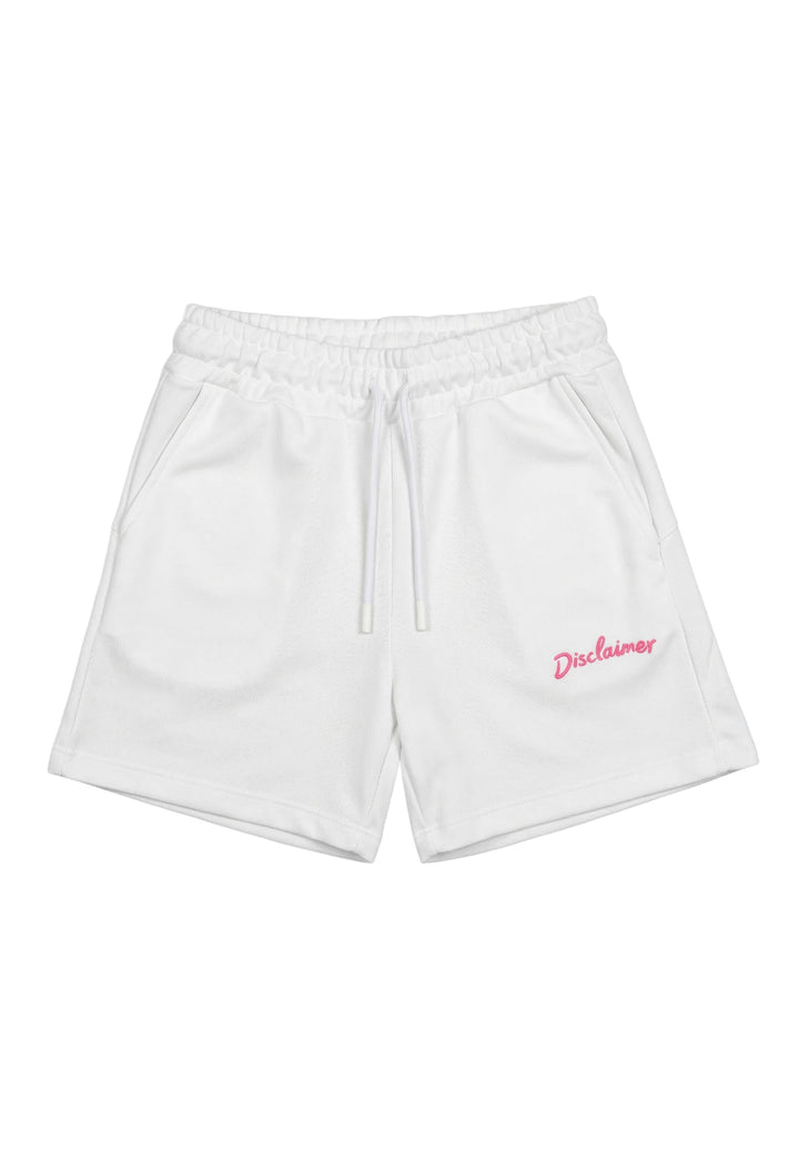 Short felpa bianco per bambina