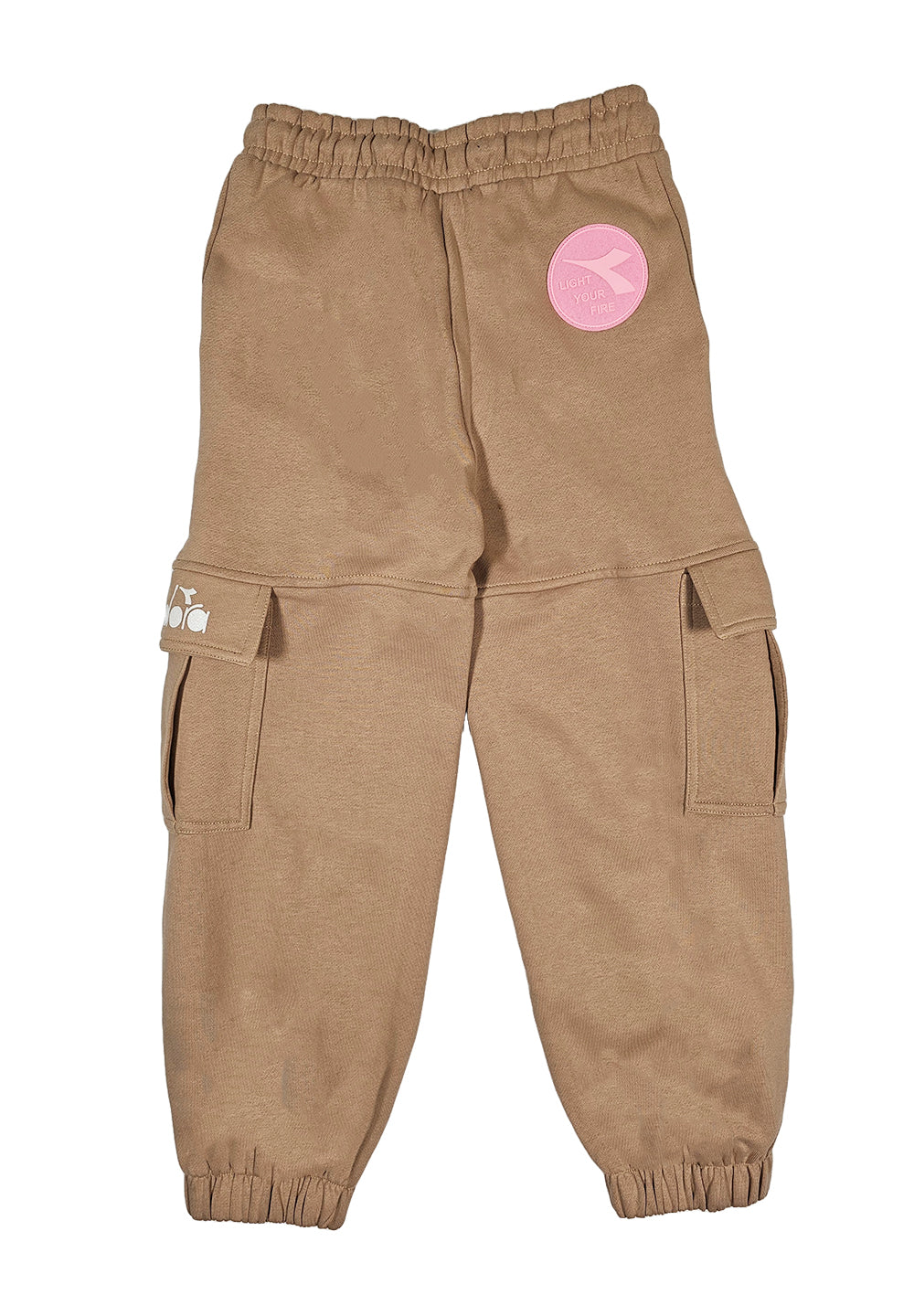 Beige sweatpants for girls