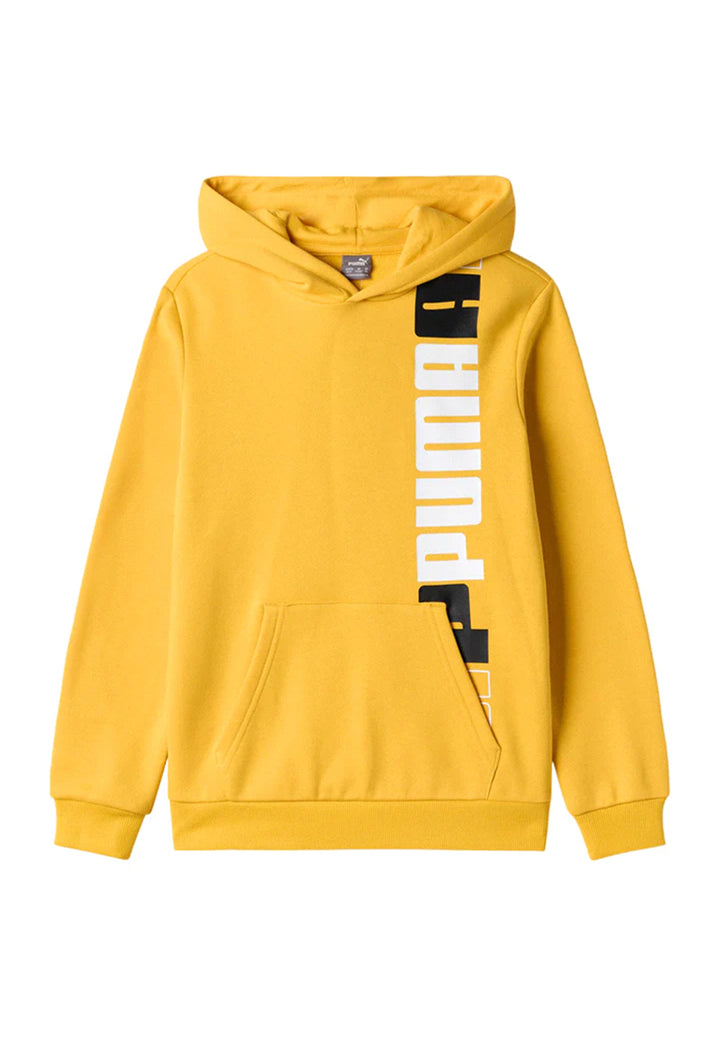 Yellow hooded sweatshirt for boys