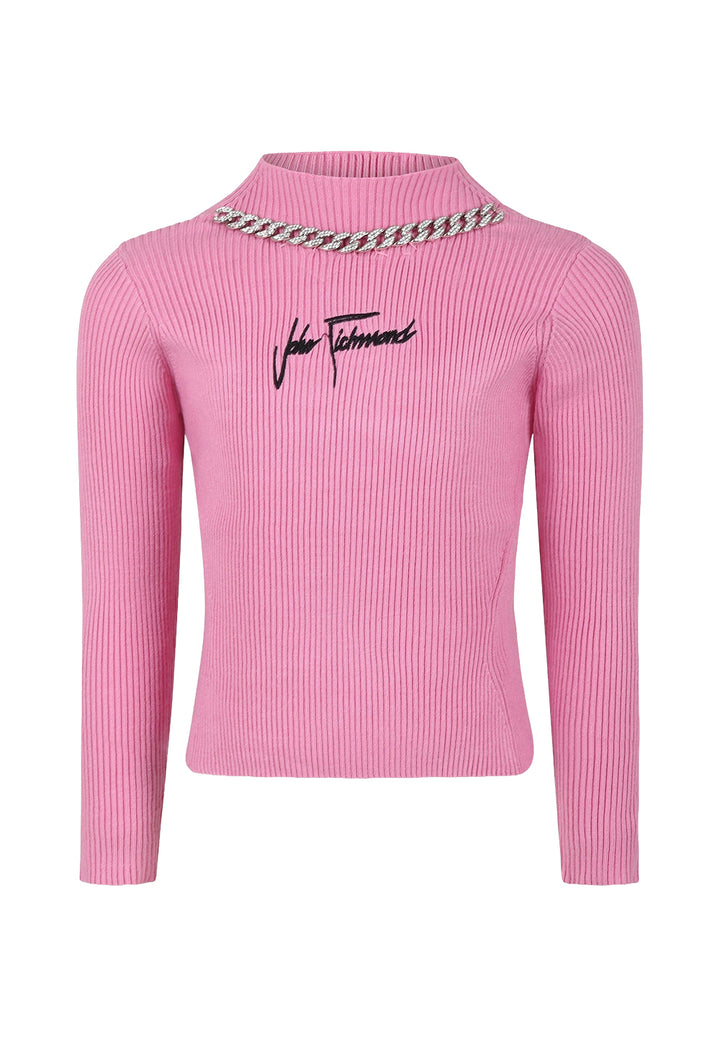 Maglione rosa per bambina