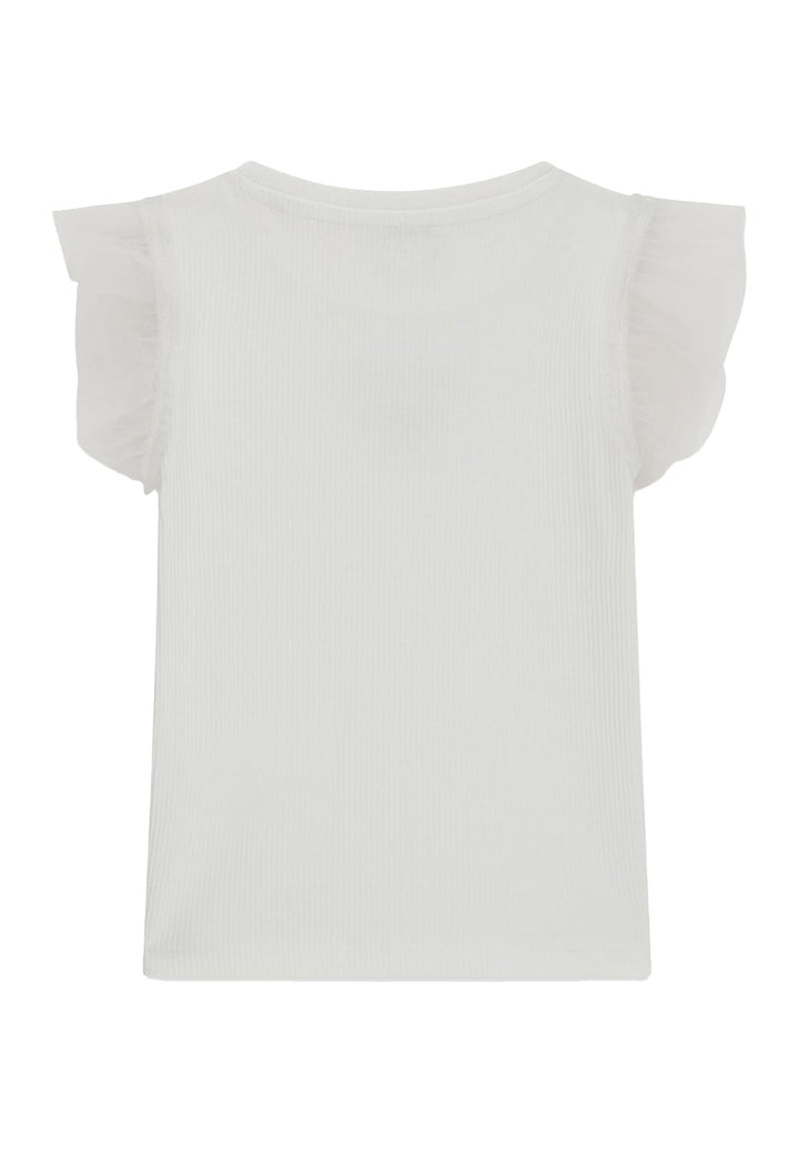 T-shirt bianca per bambina