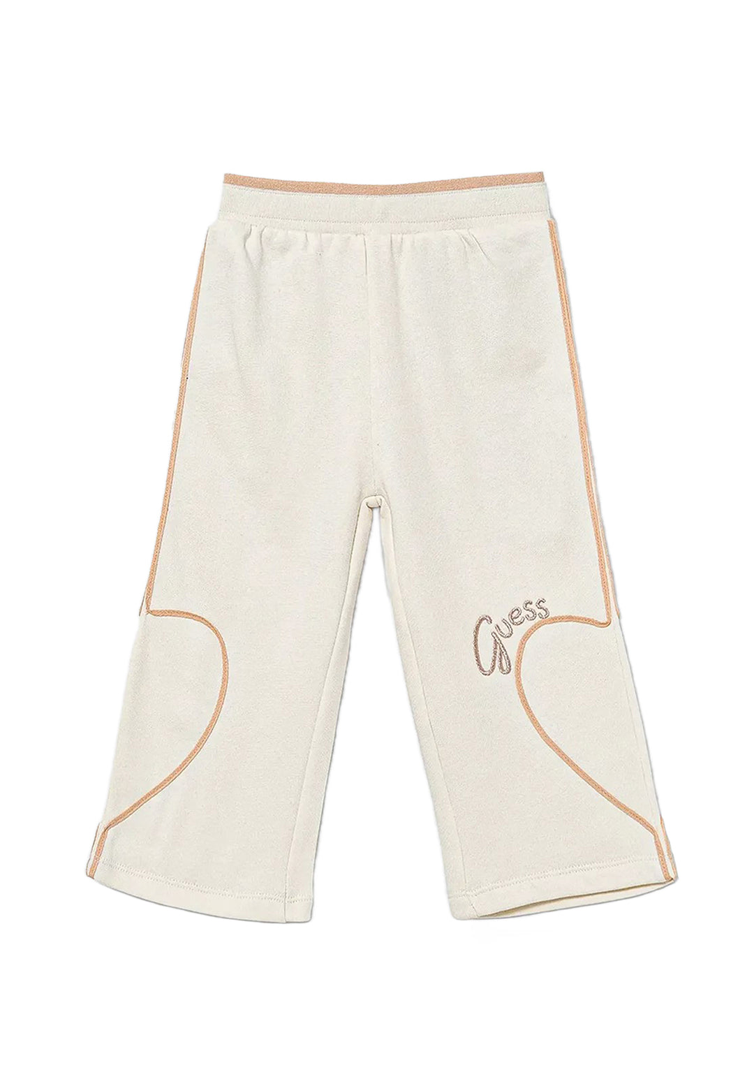 Pantalone felpa beige per neonata