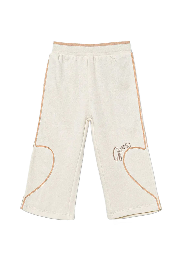 Pantalone felpa beige per neonata