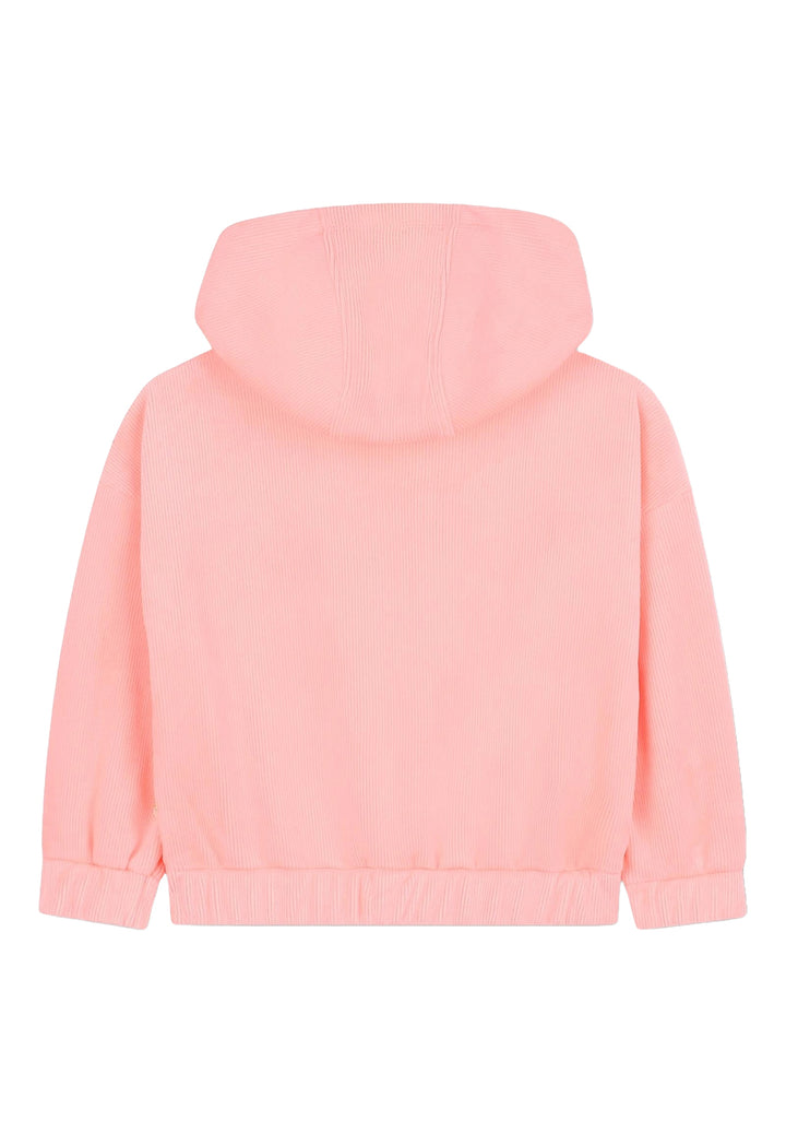Felpa cappuccio rosa per bambina