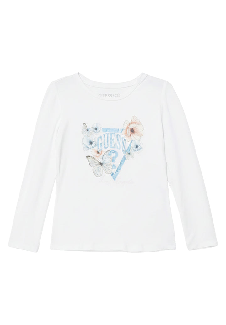 T-shirt bianca per bambina