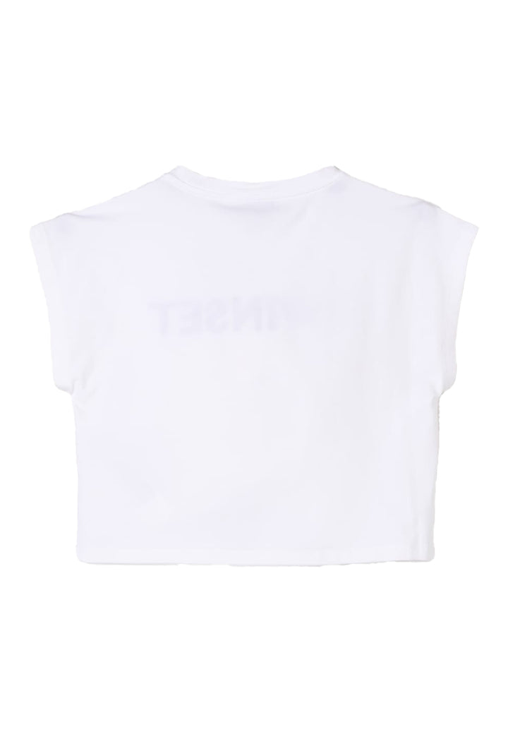 T-shirt bianca per bambina