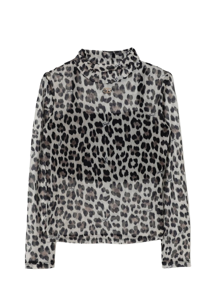 Lupetto tulle leopardato per bambina