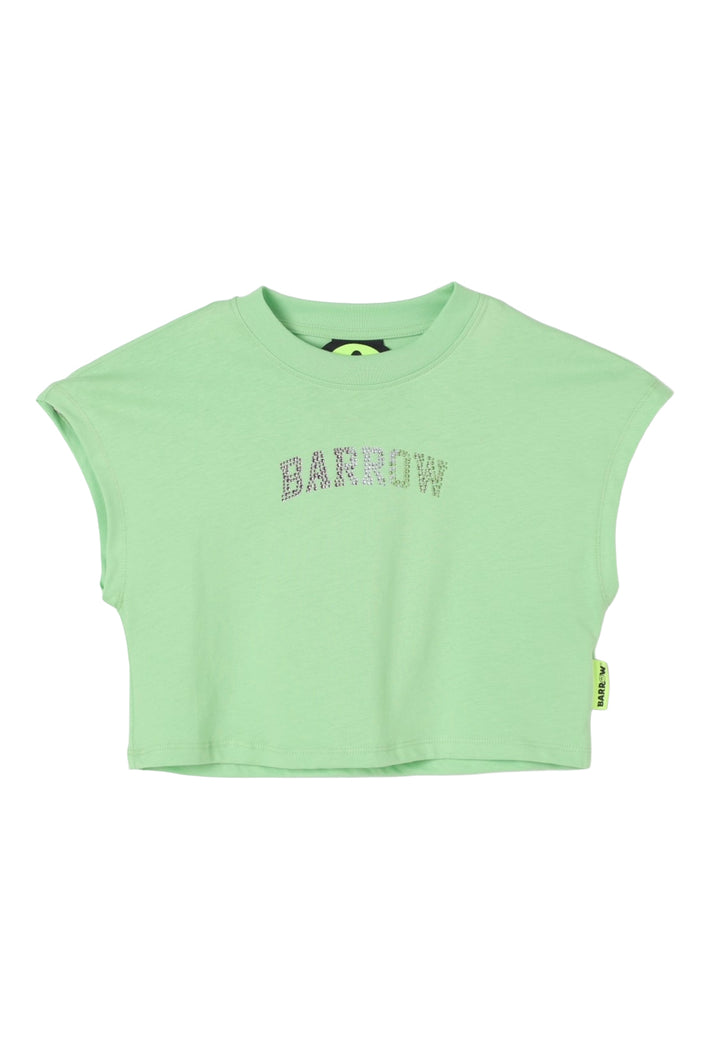 T-shirt verde per bambina