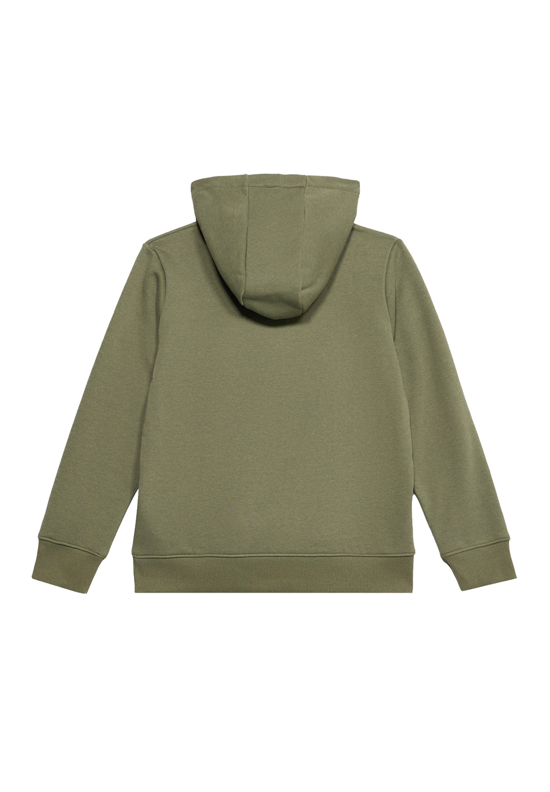 Felpa cappuccio verde per bambina