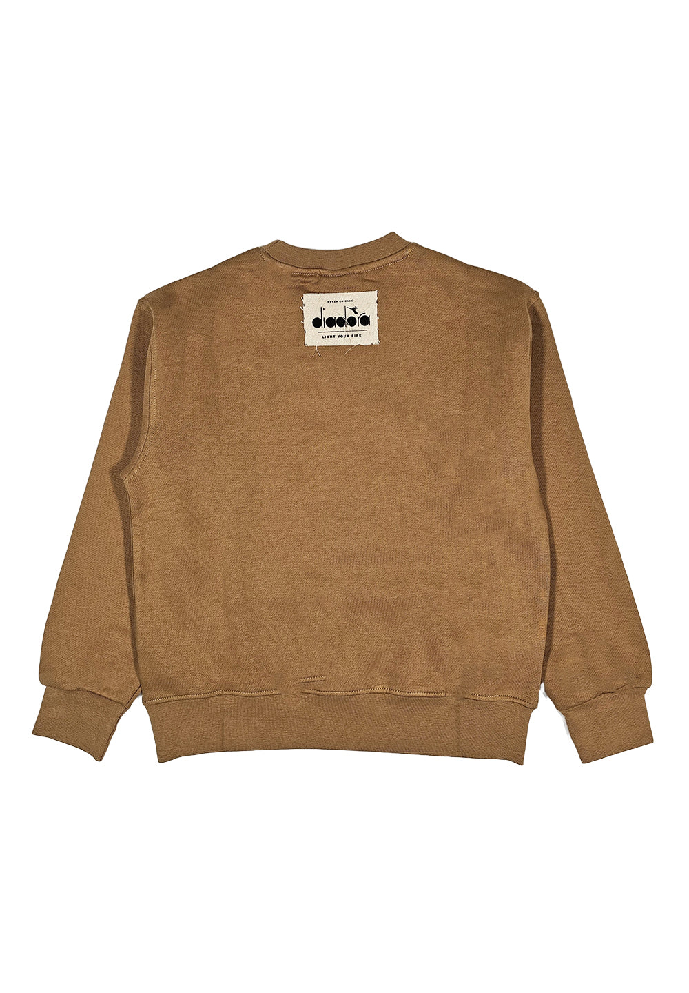 Brown crewneck sweatshirt for boys