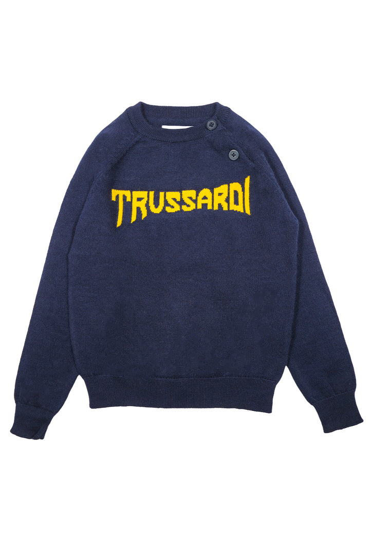 Maglione blu per neonato
