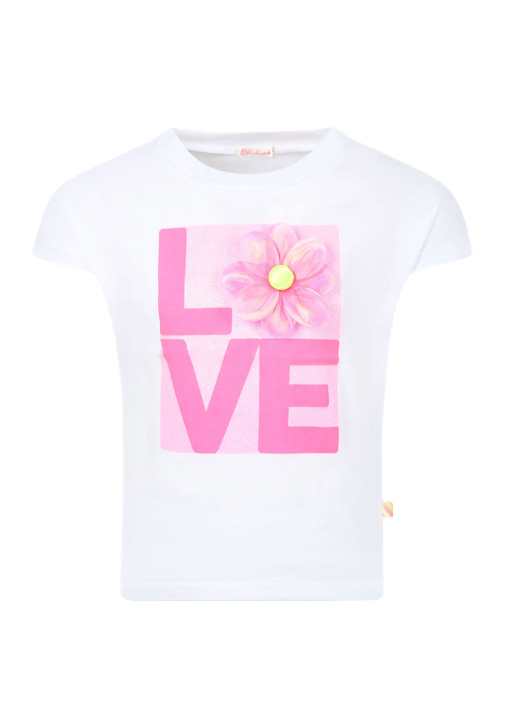 T-shirt bianca per bambina