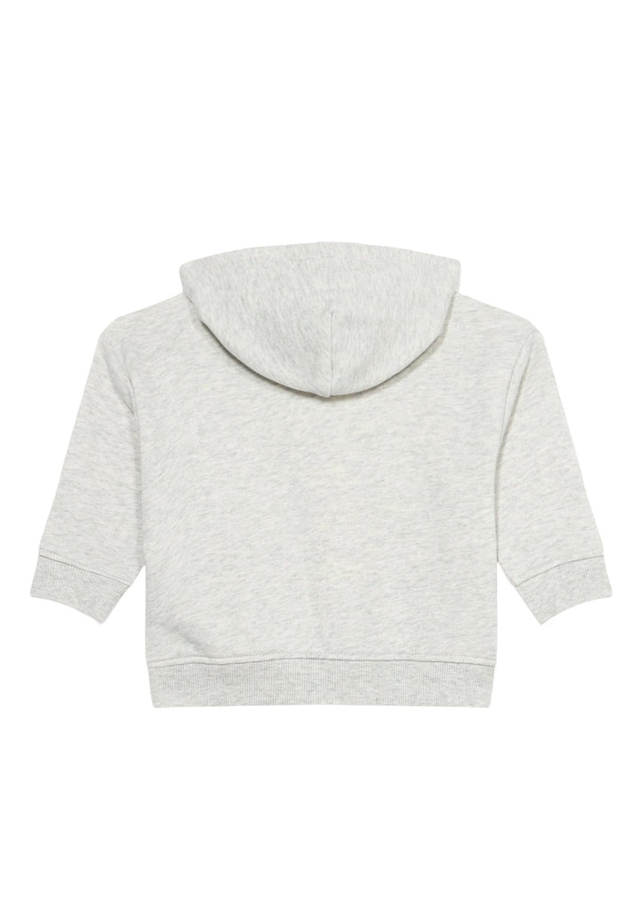 Felpa cappuccio grigia per bambino
