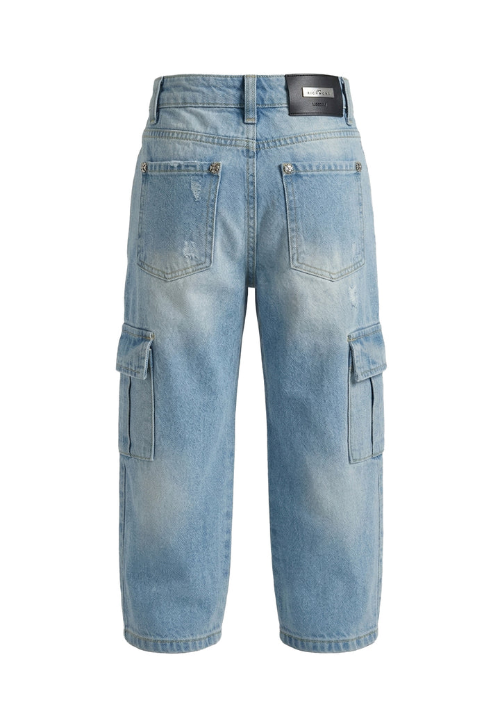 Jeans blu denim per bambino