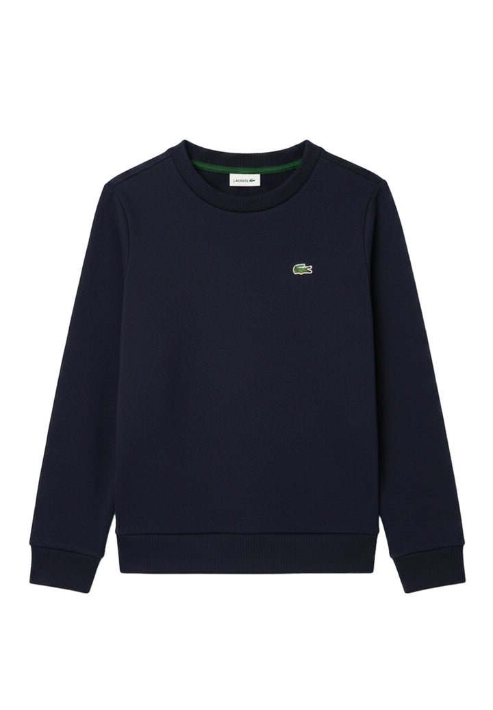 Felpa girocollo blu navy per bambino
