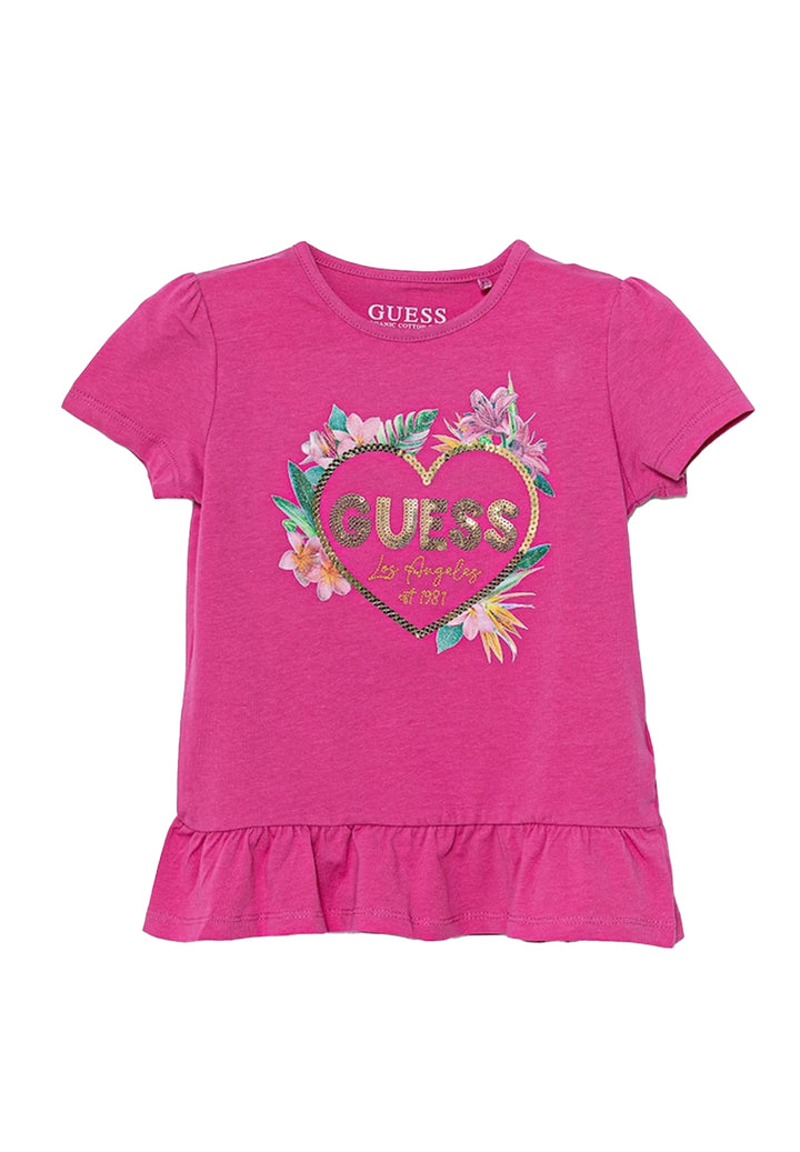 T-shirt fuxia per bambina